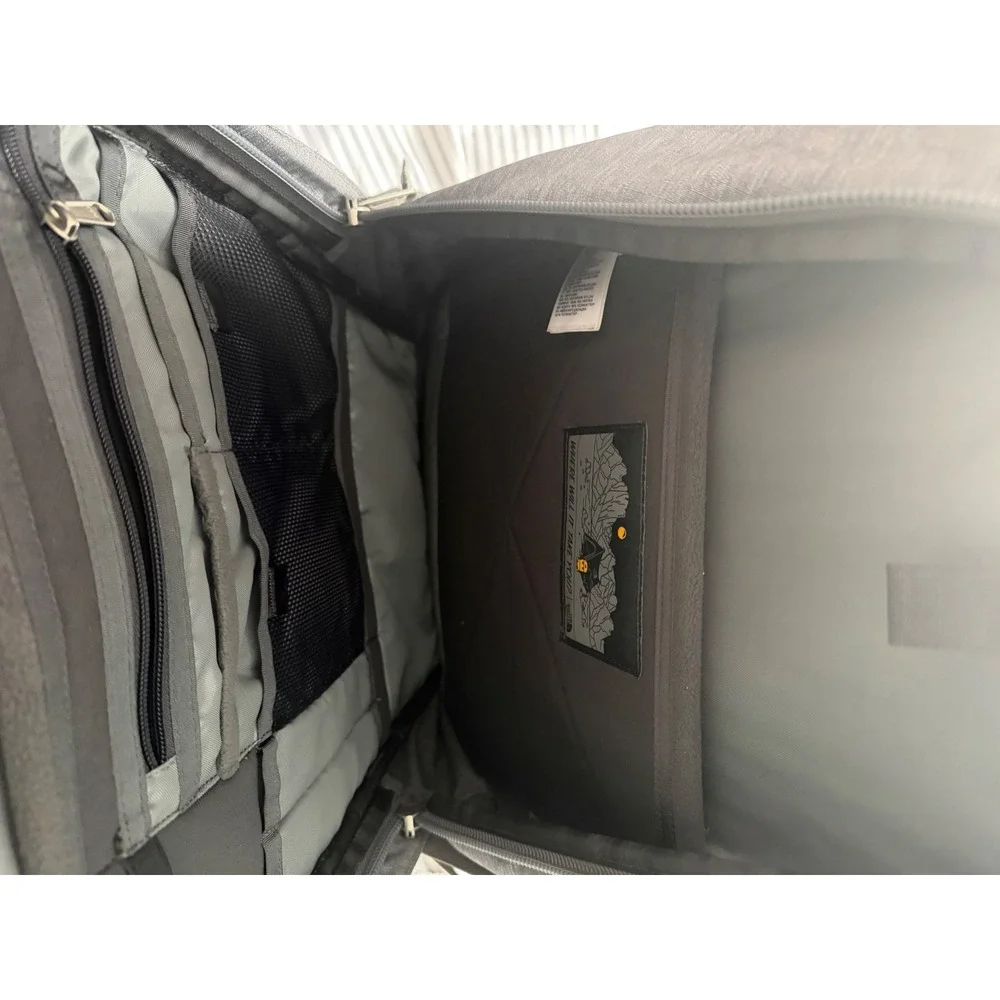 The North Face FlexVent Backpack Heather Grey Laptop Sleeve Daypack Hiking Bag